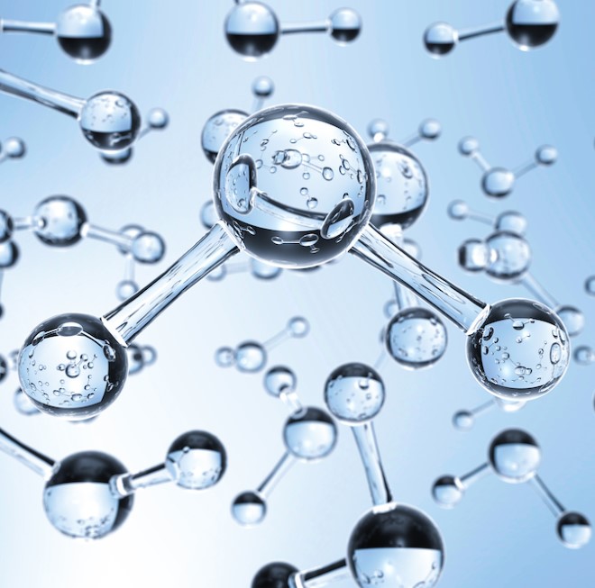 Artists impression of water molecules (Image by iStock)