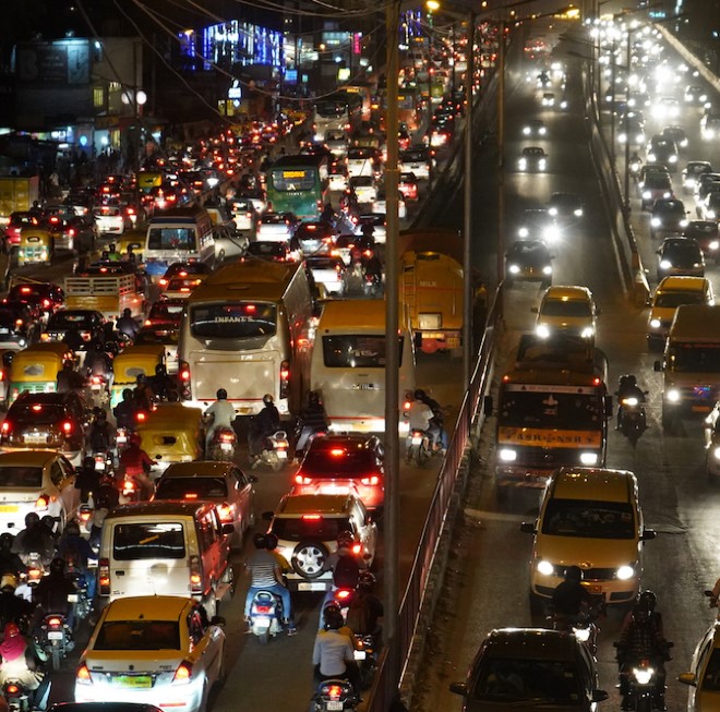 Urban traffic in India (Image by iStock)