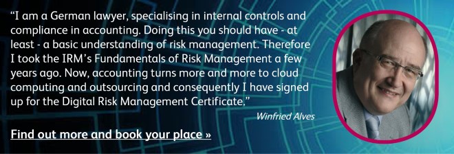 Winfreid Alves - why i enrolled for the digital risk certificate